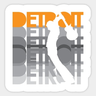 Detroit Smash Guitar light Sticker